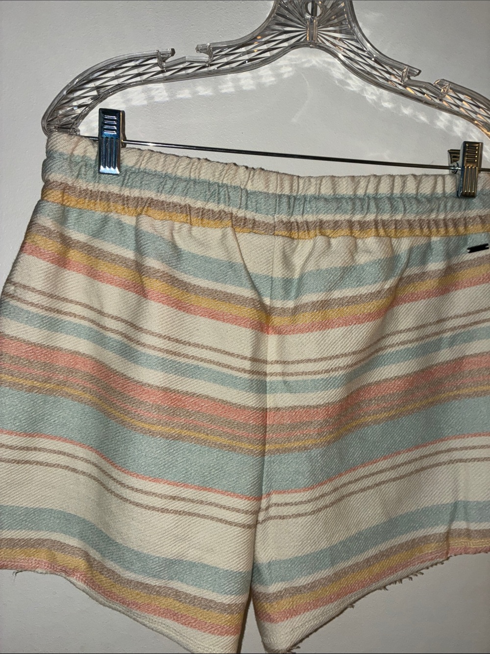 O’Neill Rosarita Pastel Striped Women’s Shorts- Size L- NWT - Picture 5 of 7